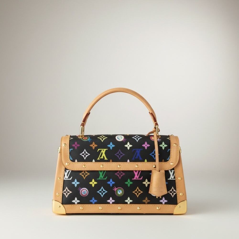 Louis Vuitton Murakami Eye Love You Bow Bag Black Multicolor Monogram RARE NIB - Picture 5 of 15